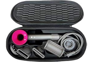 SANXIULY Travel Carrying Case for Dyson Supersonic Hair Dryer Compatible with Dyson HD15 HD08 HD07 HD03 HD01 Grey
