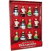 Kurt Adler 12 Piece Petite Treasures Glass Ornament Set