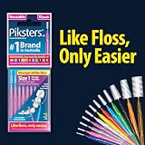 Piksters Interdental Brushes Size 0 10 pk with Connector Cap Gum Safe for Braces view 8