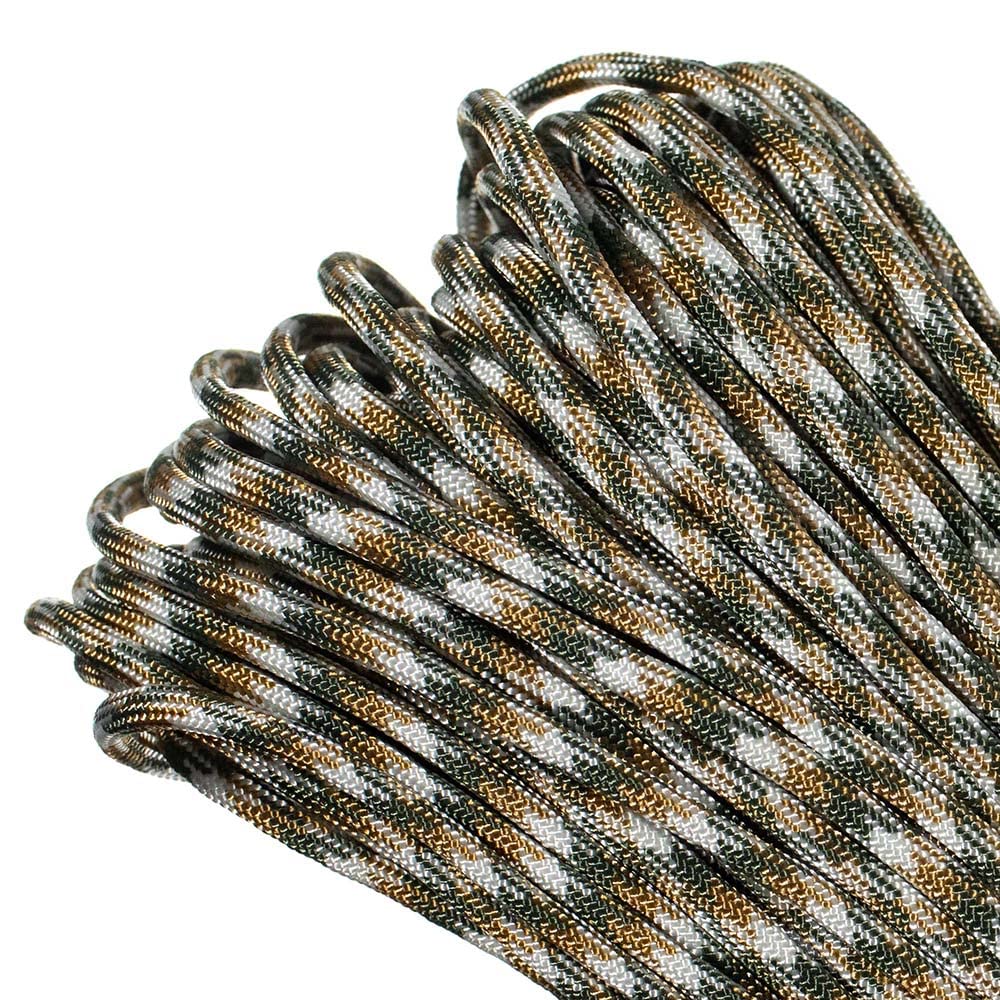 PARACORD PLANET 25 feet Mil-Spec Commercial Grade 550lb Type III Nylon Paracord Camo