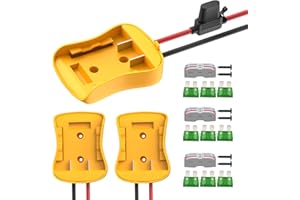 Power Wheel Battery Adapter for 20V Battery Adapter Converter Kit 12 AWG Wire with Fuses and Connectors - 3 Pack