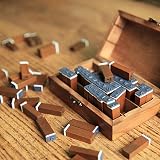 Tosnail 70 Pcs Wooden Rubber Alphabet Stamps Set with Storage Box view 6