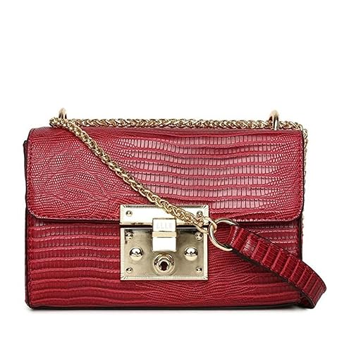 elle luggage red