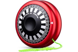 MAGICYOYO D6 Multifunctional Yoyo for Kids, Beginner Yoyo with Multiple Play Ways, Metal Responsive Yo-yo with Fingerspin Function, 2A Trick Yo Yo for Kids & Adults ( Red with Black Cap)