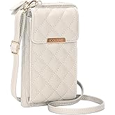 ICOLRAE Small Crossbody Bags for Women Trendy Cell Phone Purse Vegan Leather Wallet with Credit Card Slots