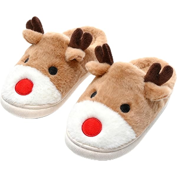 CYSTYL Pantuflas De Casa Para Mujeres Y Niñas, Pantuflas De Oveja Suave De Felpa Peluda Para Dormitorio, Pantuflas De Mujer, Suela Gruesa Cálida, Cómoda, Para El Hogar, Interiores Y Exteriores, Antideslizantes