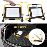 Aigostar 100W LED Work Light 8800LM 6500K Folding Portable Stand Floodlight view 4