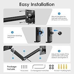 MoKo Universal Tablet Wall Mount, 360° Adjustable