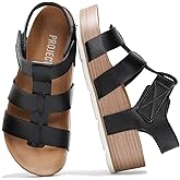 Project Cloud Platform Sandals Women - Comfortable Plush & Soft Insole Ladies Wedges - Non Slip & Lightweight Strap Wedge Sandals for Women 2026 (Phased)