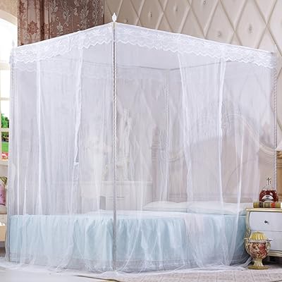 Buy Nattey 4 Corners Princess Bed Curtain Canopy Canopies For Girls Boys Adults Bed Gift Bedroom Decoration Full White Online In Nigeria B01m2vb0wt