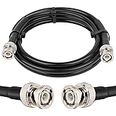 MOOKEERF BNC Male to BNC Male Coaxial Cable 50 ohm RG8X Coax Cable Ultra Low Loss BNC Jumper Cable for Antenna, RF Radio, Mod
