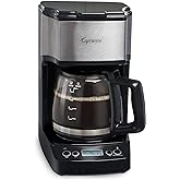 Capresso 5-Cup Mini Drip Coffee Maker, Black and Stainless Steel