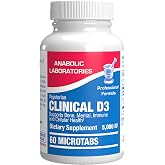 High Strength Vitamin D3 5000 IU - Clinical Formula Vitamin D Supplement for Men and Women for Bone Teeth Muscle Mood and Immune Support - High Absorption Vegetarian Microtabs (60 Day Supply)