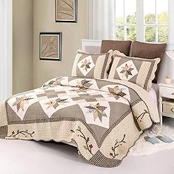 YAYIDAY Patchwork Bedspread Set Oversized King