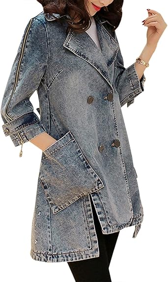 denim trench coat womens
