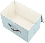 TYEERS Collapsible Storage Box with Lid Aqua Spring 38x25x25 cm Set of 2 view 3