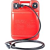 PumuHo Portable Outboard Boat Fuel Tank 6 Gallon/24L for Yamaha Mercury Marine Boat Engine Include 3/8" Gas Hose Pump
