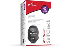 A1CNow SelfCheck, A1C Home Test, Includes Analyzer and 4 Tests, Displays Results in 5 Minutes, For Monitoring Glycemic Control in People with Diabetes, Fingerstick Sample