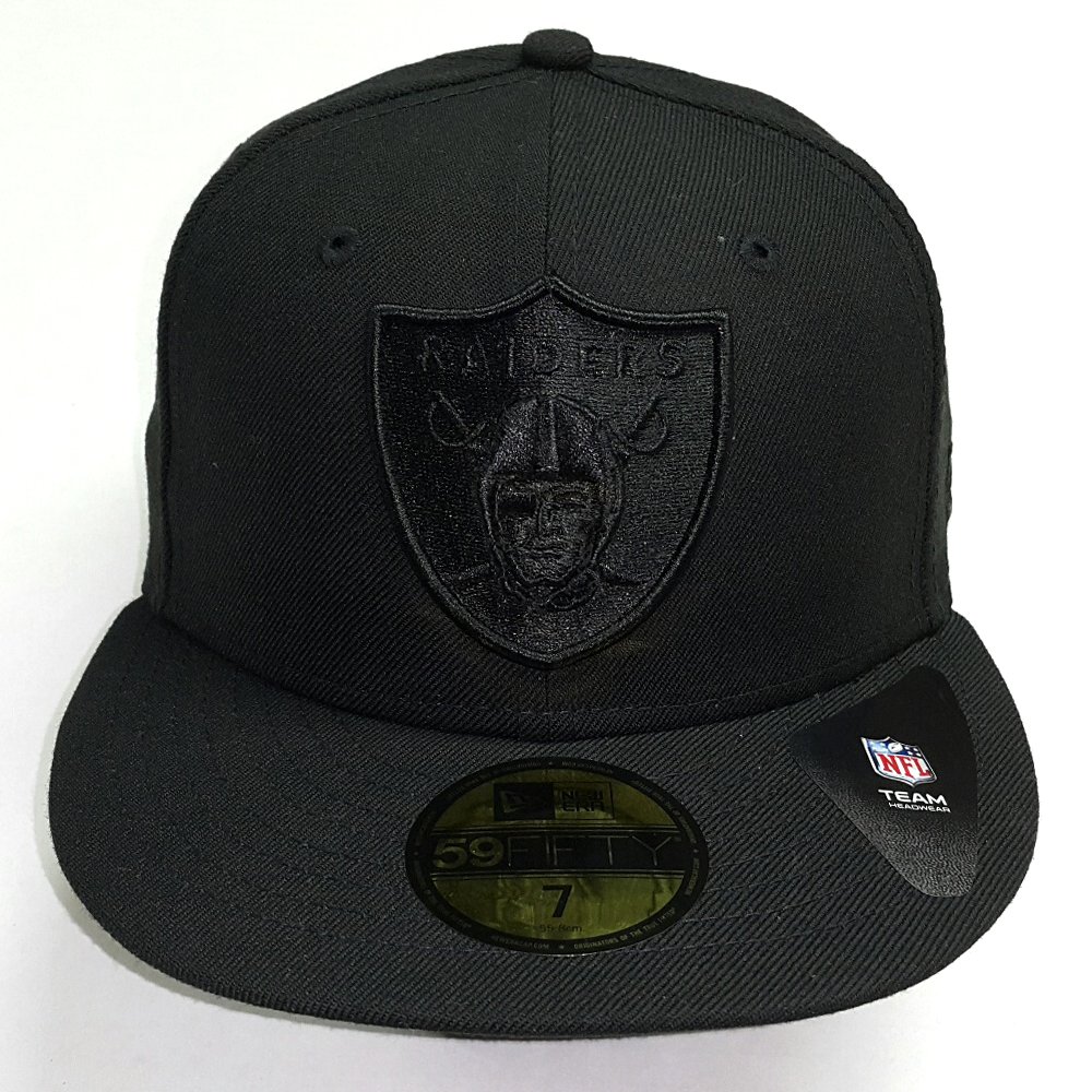 All black raiders cap Outlet
