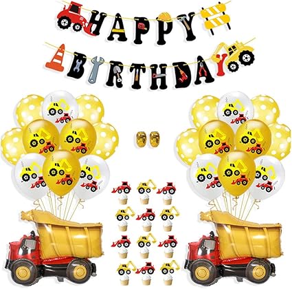Amazon Com Construction Birthday Party Supplies Dump Truck Party