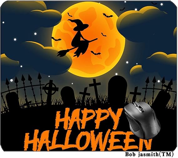 SHAQ Happy Halloween Mouse pad 8.6 X 7.1 in Office Products SHAQ Happy Halloween Mouse pad 8.6 X 7.1 in Office Products