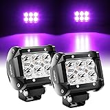Nilight 4 Inch LED Light Pods Purple Spot Beam