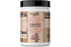 CRAFTWOOD COATINGS Caustic Soda Beads for Soap Making - 100% Sodium Hydroxide - High Test Lye (2 lbs)