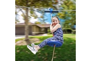 CTSC Zipline Kit with Stainless Steel Spring Brake and Seat, 75 ft /95 ft /110 ft/130 ft /150 ft /180 ft/200 ft /250ft Ziplin