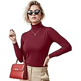 NY Threads Women's Turtleneck Long Sleeve Shirt Slim Fit Thermal Base Layer Tops
