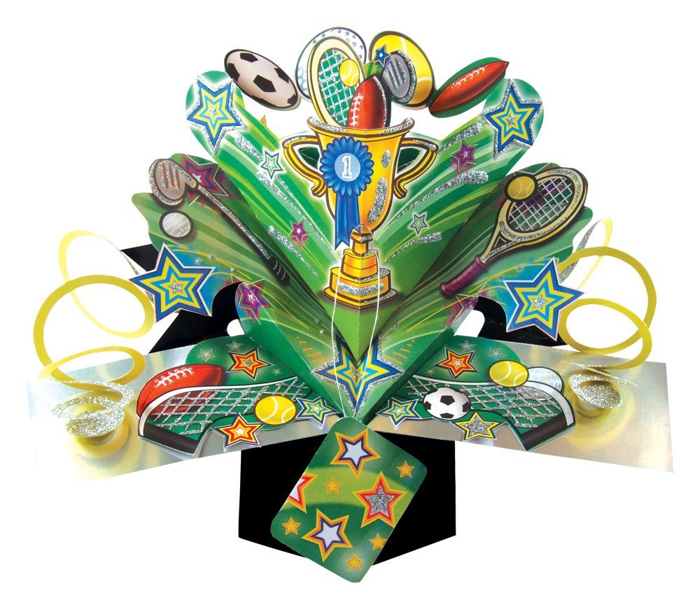 Second Nature Pop Up Greeting Card for a Male Special Occasion, 210 x 290 mm