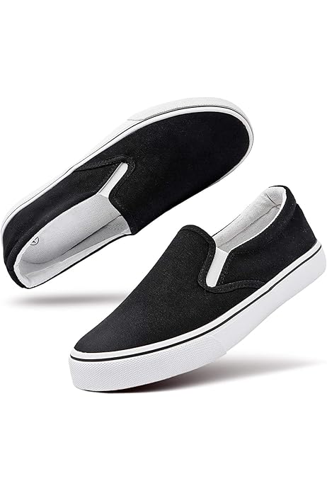 white slip on vans womens amazon
