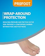 PROFOOT Soft Gel Corn Wraps Toe Protection Cushioning Relief Washable Reusable view 5
