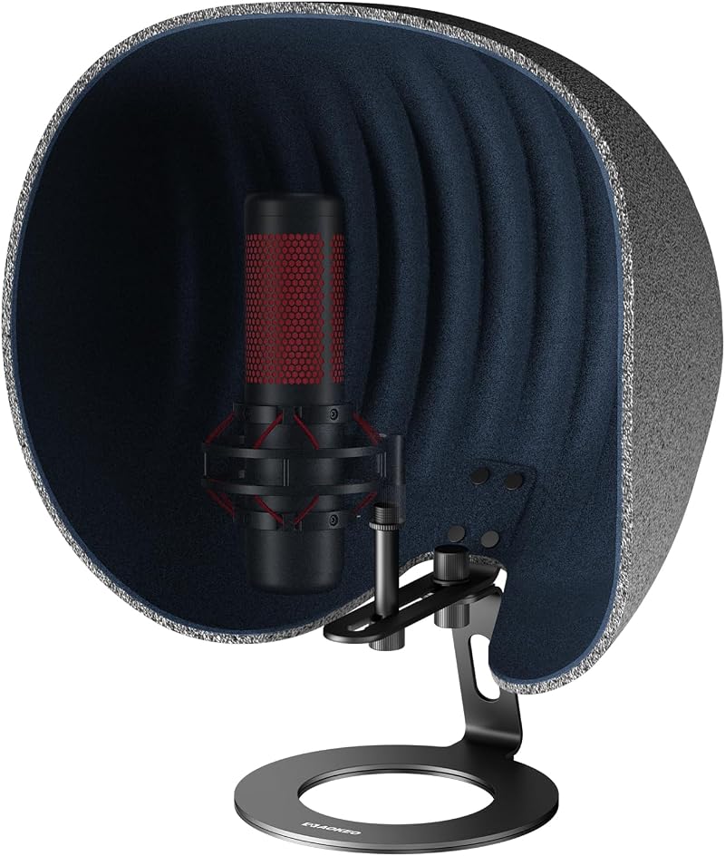 Aokeo Isolation Shield for Microphones 360° Foldable Studio Shield 14.4 x 12.8