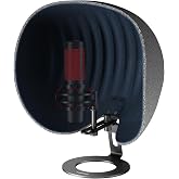 Microphone Isolation Shield,Aokeo Professional Recording Studio Equipment,360&deg; Music Studio Mic Shield,Suitable for of Blue Yeti, Snowball iCE, HyperX QuadCast, SoloCast,Etc Recording Microphones