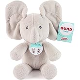 GUND Baby Peek-a-Boo Flappy 7-Inch Elephant Squeeze-Activated Plush Toy | Gentle Tummy Squeeze Controls Flapping Ear Peekaboo Game For Parent Child Bonding; One Travel Friendly Soft Plush Toy Ages 0+