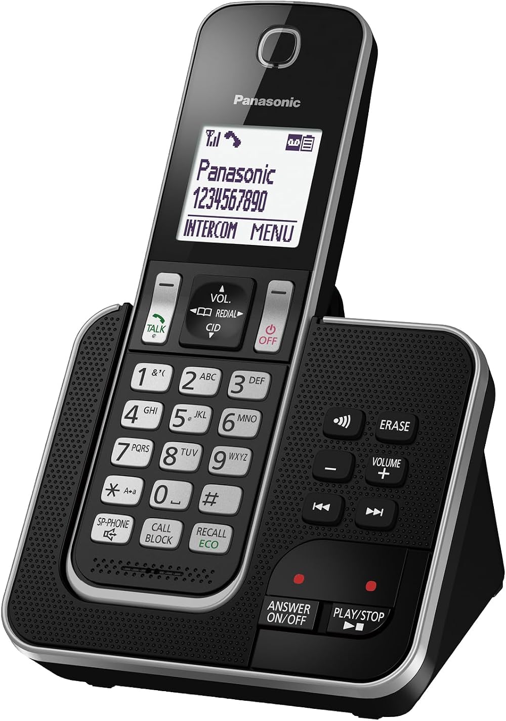 Panasonic KX-TGD620 Cordless Phone with Answering Machine Hands Free