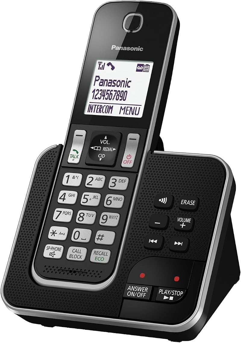 Panasonic KX-TGD620 Cordless Phone with Answering Machine Hands Free