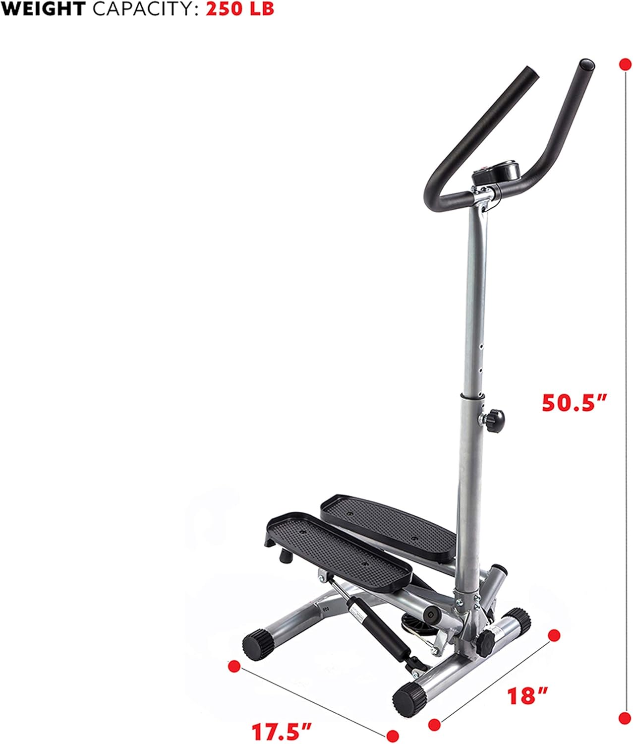 Sunny Health & Fitness Twist Stepper Step Machine w/Handle Bar and LCD Monitor - NO. 059 : Step Machines : Sports & Outdoors