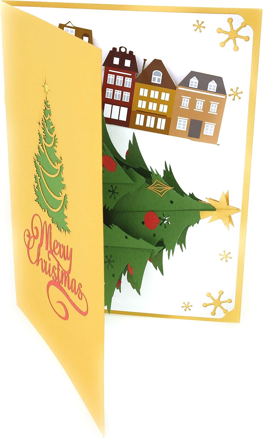 PopLife® Christmas Tree Pop Up Card, 3D Holiday Greeting, Blank Merry Christmas, Stocking Present for Friends and Family - Image 4