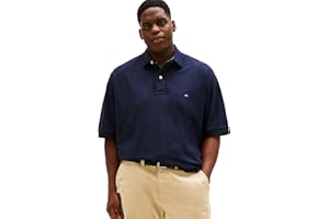 Tommy Hilfiger Men's Big & Tall Short Sleeve Cotton Pique Polo Shirt in Classic Fit