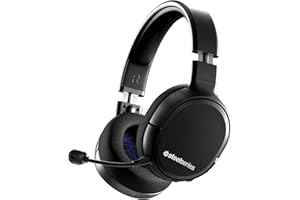 SteelSeries Arctis 1 Wireless Gaming Headset for Playstation – USB-C Wireless – Detachable ClearCast Microphone – for PS5, PS4, PC, Nintendo Switch, Android – Black