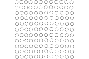 PINHOOLLGO 1000pcs 5mm Stainless Steel Rings Jump Rings Connector Rings for Jewelry Making Necklaces Bracelet Earrings Keychain DIY Craft (Silver, 5mm)
