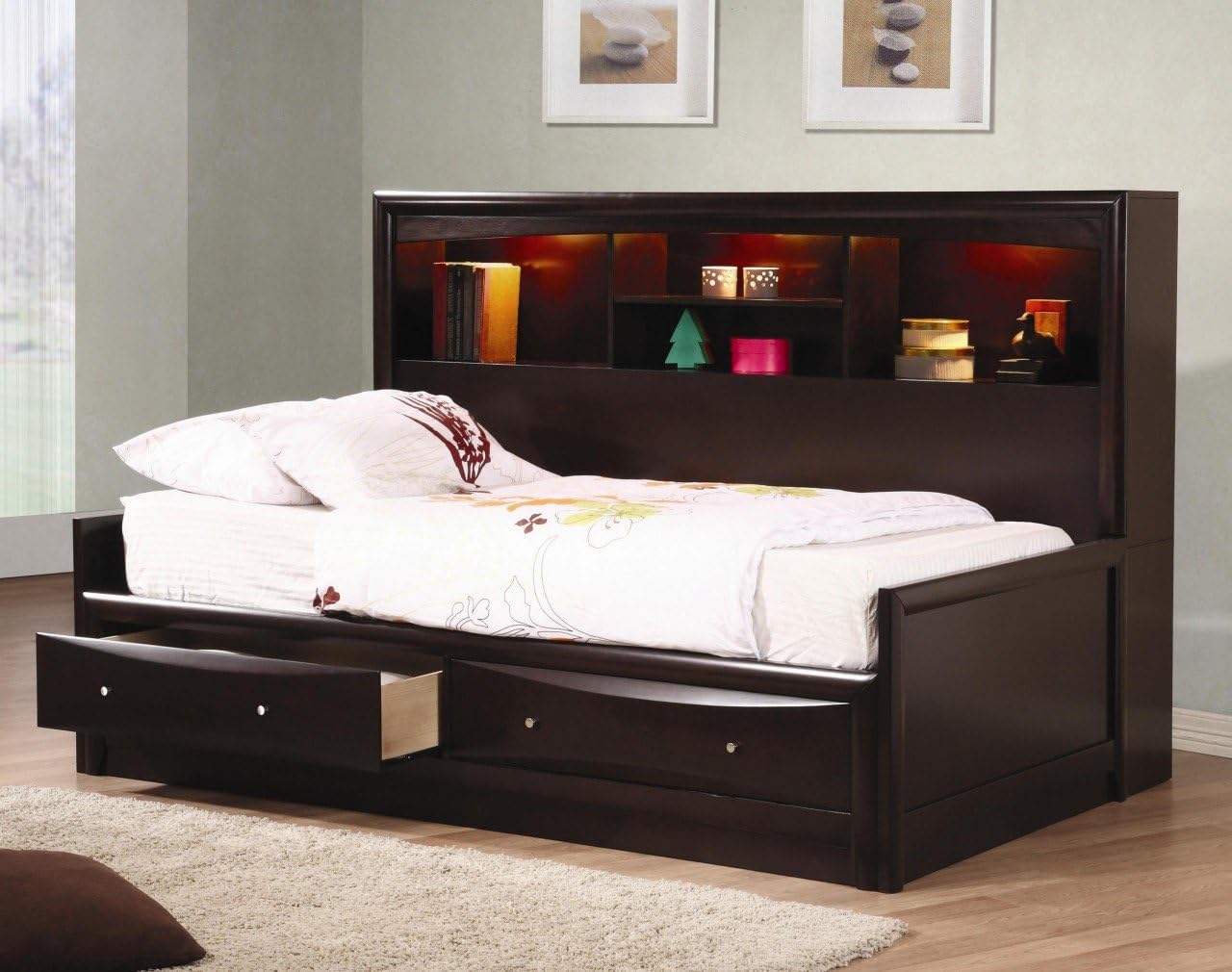 Amazon Com Inland Empire Furniture Full Size Cooper Cappuccino