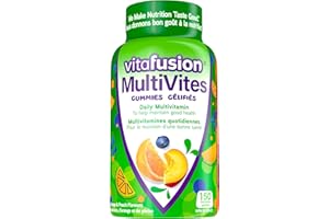 Vitafusion MultiVites Gummies - Daily Multivitamin, Helps Maintain Healthy Eyes & Skin, Metabolism, and Immune Function, 12 E