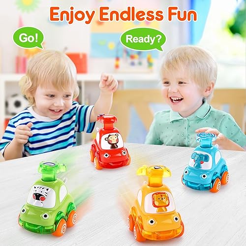 Cars Toys for Year Old Boy Birthday Gift: Press and Go Toys Cars