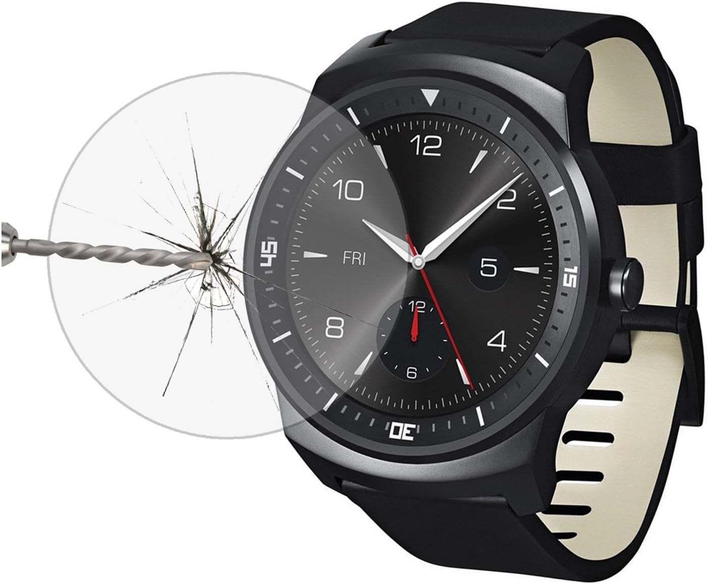 Premium Glass Film 0.2mm Real Tempered Glass Screen Protector for Smart Watch LG G Watch R W110