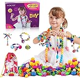 Happytime Snap Pop Beads Girls Toy DIY Jewelry Marking Kit Fashion Fun for Necklace Ring Bracelet Art Kids Crafts Birthday Fu