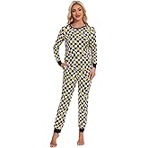 BambooBud Pajamas for Women Long Sleeve Top and Pants Sleepwear Viscose from Bamboo Nightwear Soft Pjs Sets S-XXL