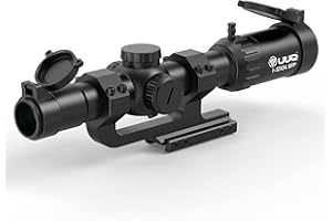 UUQ 1-12x24 LPVO Tactical Hunting Rifle Scope - Second Focal Plane | ED Illuminated BDC Reticle | Waterproof & Fog-Proof | Ru