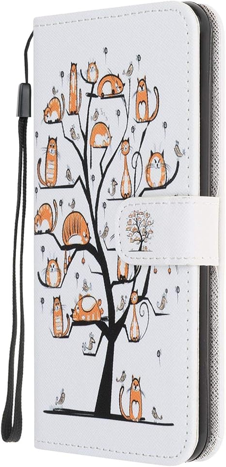 Skyhewen Samsung Galaxy A22 4G Case Flip PU Leather Shockproof Wallet Card Slots Premium Cover for Samsung Galaxy A22 4G with Magnetic Closure Built in Kickstand Tree